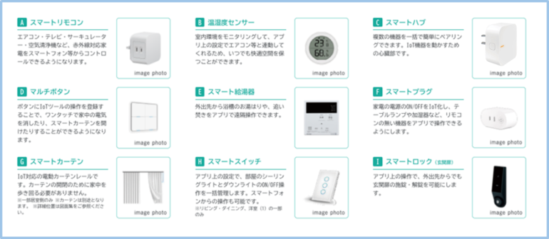 レーベン八潮スマートホーム導入機器例